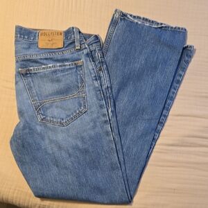 Hollister Men's Light Blue Straight Jeans